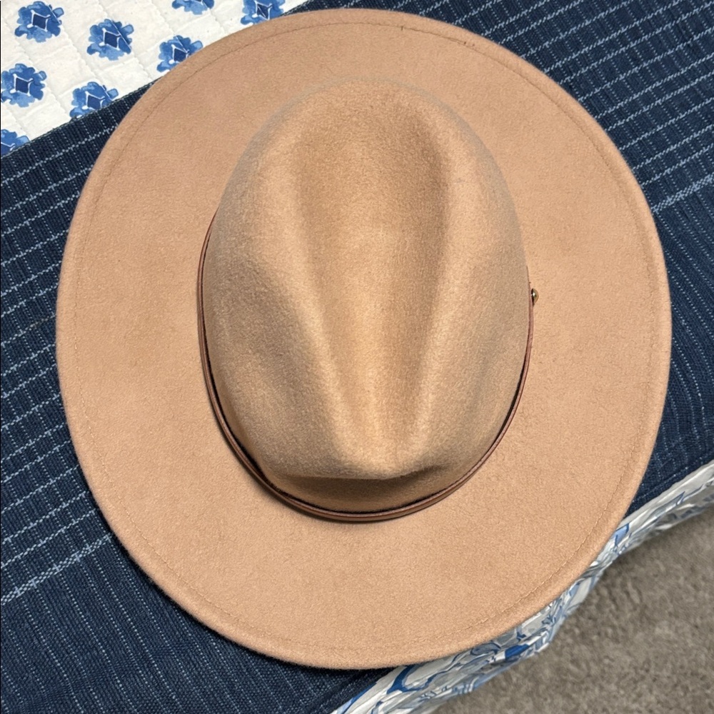 Free People 100% Wool Hat OS Beige - Picture 9 of 9